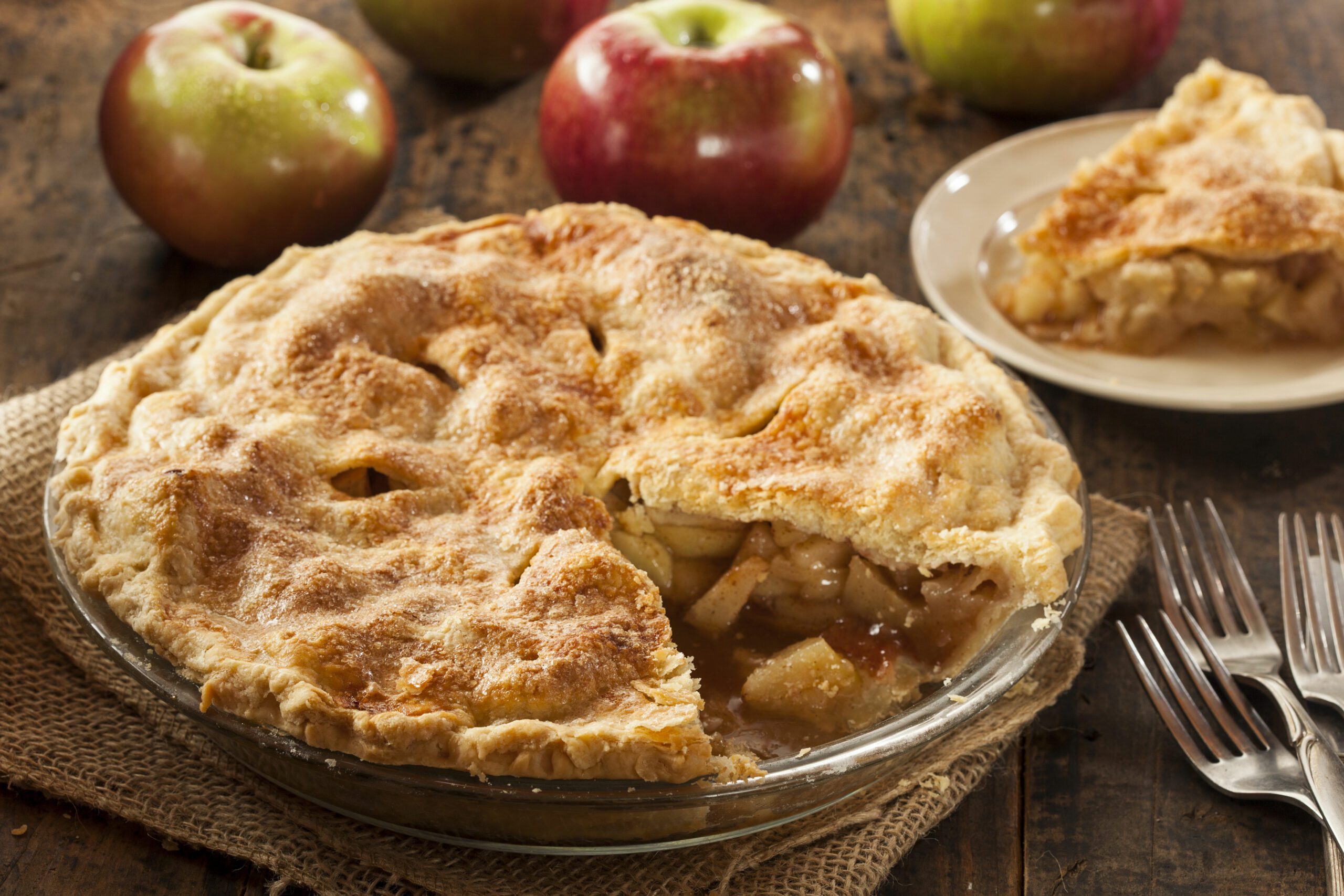 A picture of apple pie